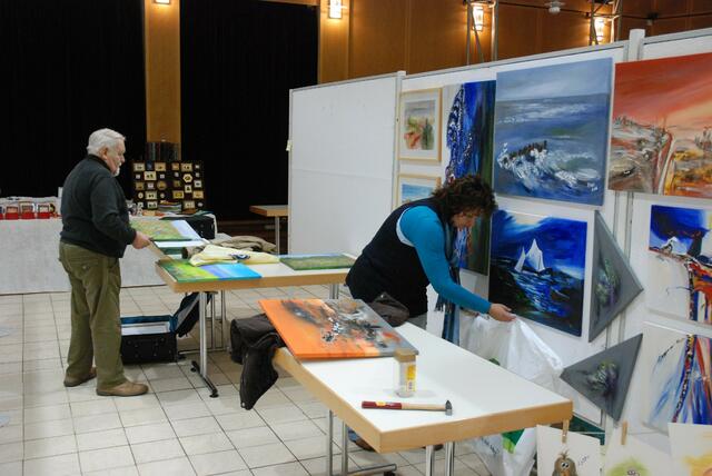 hobbykunstausstellung Garbsen - aufbautag   04