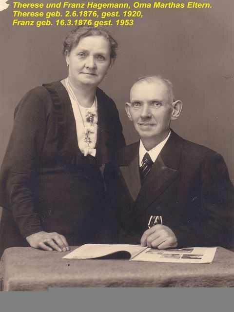 Therese und Franz Hagemann