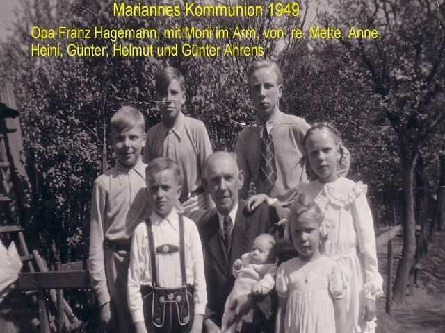 Opa Franz Hagemann mit seinen Enkelkindern