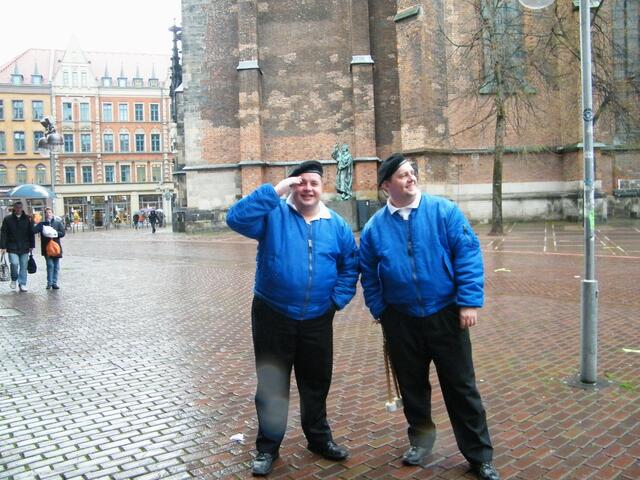 Warten an der Marktkirche!