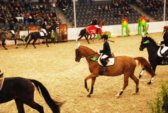 Der Lohn für die Mühe: Aufgalopp zur Ehrenrunde!