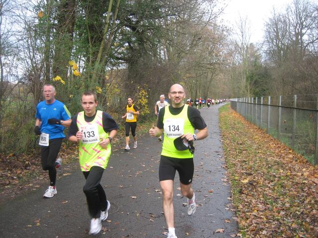 Daniel und Jochen Zittier bei Kilometer 3