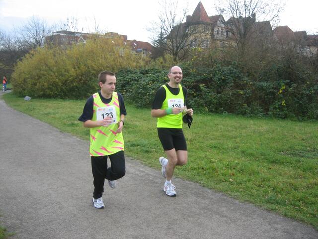 Daniel und Jochen bei Kilometer 9