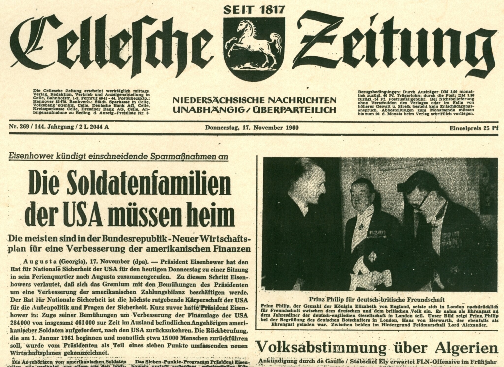 Was geschah am 16. November 1960? Uetze