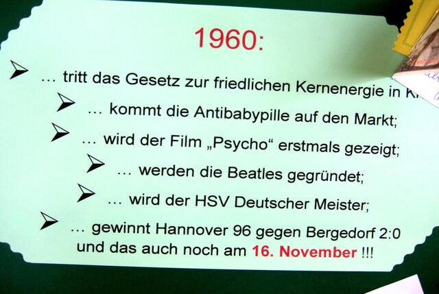 ... eine Aufzählung ohne Wertung ...