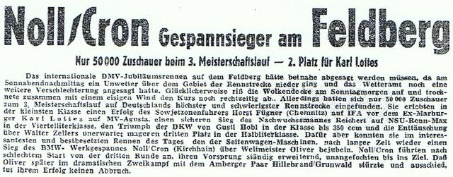 Diesen Zeitungsausschnitt vom 19.07.1954 aus der Oberhessischen Presse hat mir dankenswerter Weise Horst Becker zur Verfügung gestellt. | Foto: Horst Becker