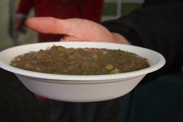 Die Linsensuppe war sehr lecker!