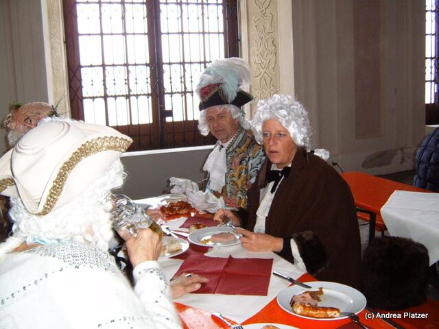 Auch die Gruppe Augspurger Barock musste sich stärken