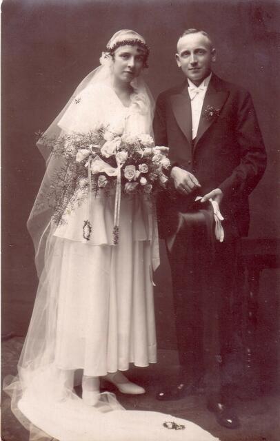 Hochzeitsfoto von September 1931, meine Eltern