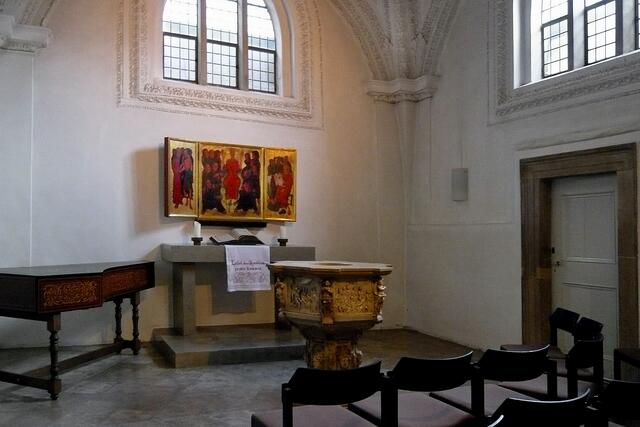 Bergpredigeraltar von Erich Klahn (1901 – 1978), Öl auf Holz, 1954