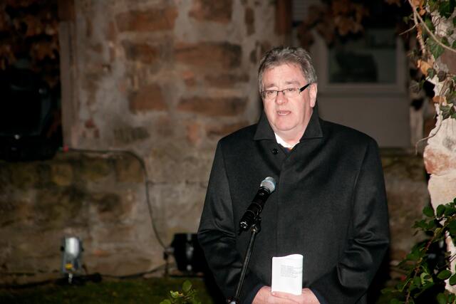 E. Vaupel bei seiner Ansprache