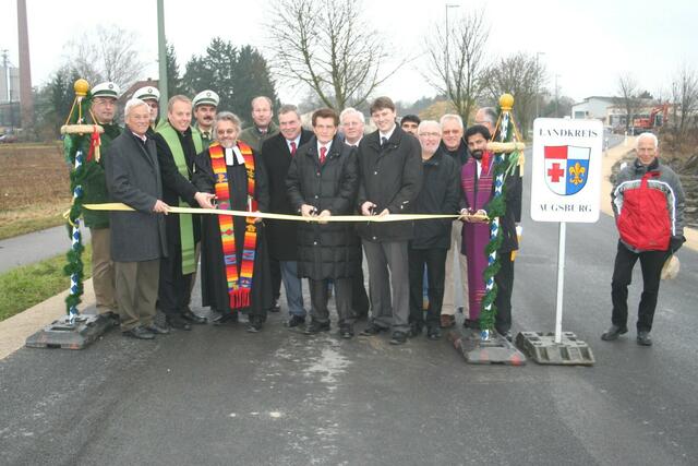Im November wurde die sanierte Werner-von-Siemens-Straße wiedereröffnet | Foto: Marktgemeinde Meitingen