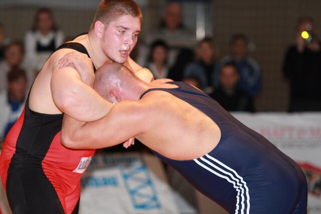 Ricardo Melz zeigte als 'Klassiker' einen großen Kampf gegen den mehrfachen Deutschen Freistilmeister Thomas Tonn. (Foto: Gerhard Pohl)