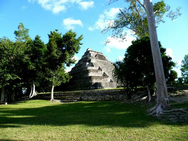 Auf der Halbinsel Yucatan befindet sich die Ausgrabungsstätte Chacchoben.