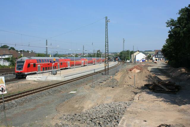 Bauarbeiten im Bereich der ehemaligen Ladestraße (03.07.2010)