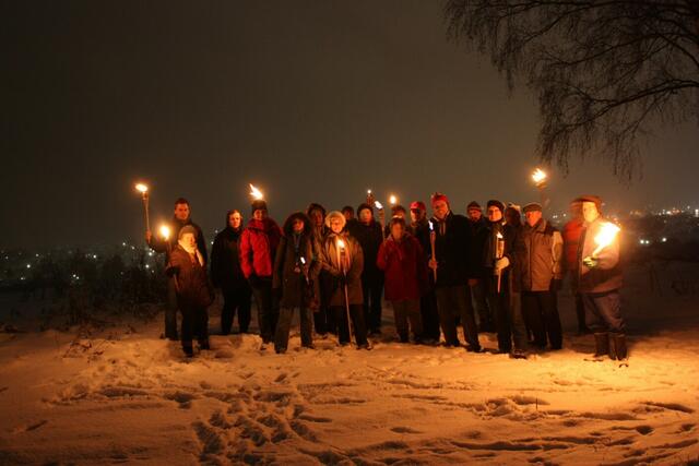 Gruppenbild beim Heidegärtchen