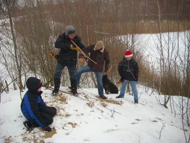 Nikolaus im Schneetreiben