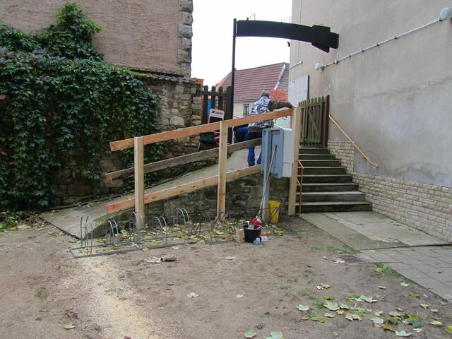 Rampe zum Garten der "Schifferklause"