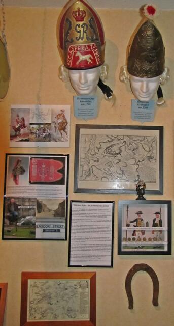 Weitere Ausstellungsstücke die sich mit dem Thema "Schlacht bei Emsdorf während des 7-jährigen Krieges" befassen.