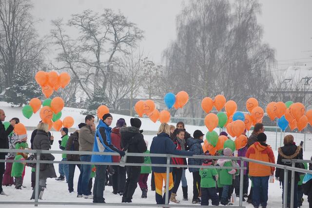 Etwas Farbe an einem grauen Wintertag