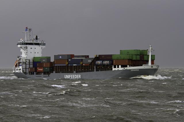 Frachter "Johanna" bei Cuxhaven