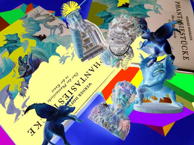 PHANTASIE-Stücke-METAMORPHOSE: Hommage an ARCIMBOLDOs Surrealismus mit "Das Wasser" - "Der Sommer"/"Vertumnus" - "Der Bibliothekar" und GRÜNEWALD-Monster; 6/1/2011.