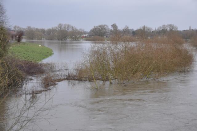 Die Leine mit noch kräftigerer Unterströmung als sonst. Und gerade diese Strömung macht sie gefährlich.