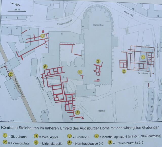 Restspuren röm. Steinbauten (Augsburg am Dom)