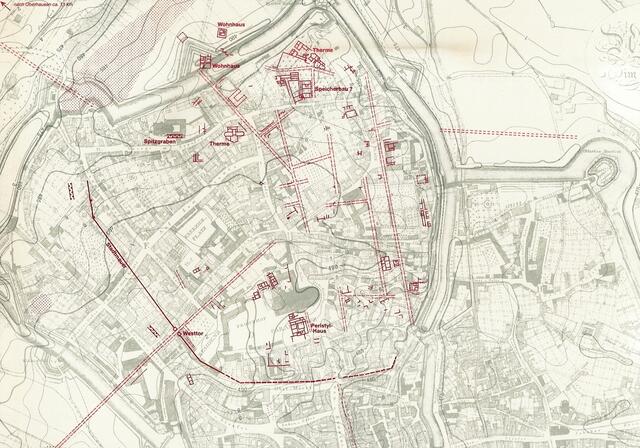 röm. Siedlungsspuren (Augsburg / Altstadt) | Foto: Historischer Atlas v. Bayern