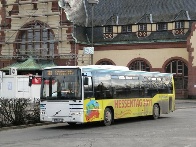 Dieser Bus fährt sogar bis nach Königstein.