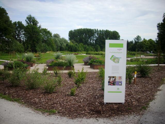 Die Hochbeete im Fuchsbachpark