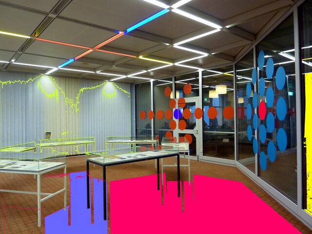 A&s-Hommage: RÖSCH-Installation - Bibliothek der JLU Gießen. Optik- und Goethe-Forscher Siegfried RÖSCH (18991984). 22-1-11.W.H.