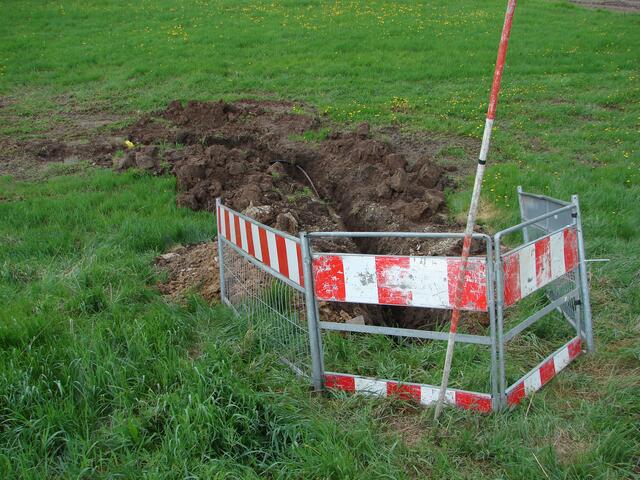 Ein Loch in der Wiese...