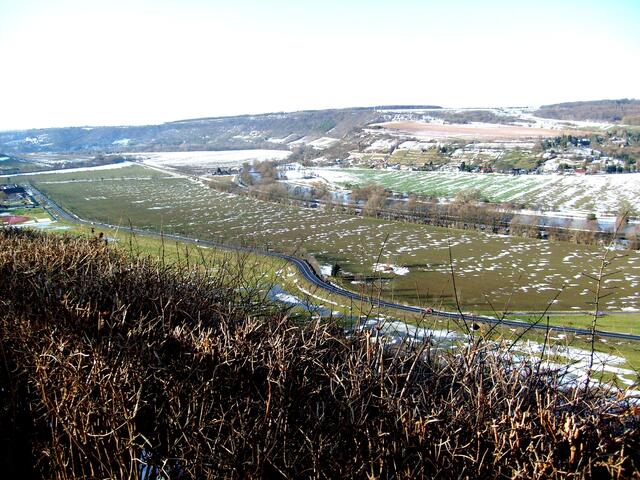 Blick in Richtung Schulpforta, Weinberge nach Bad Kösen