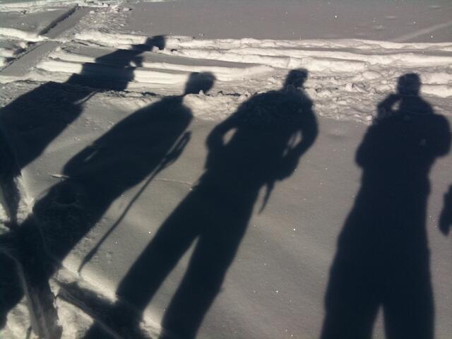 Die Schatten der Skitourengänger
