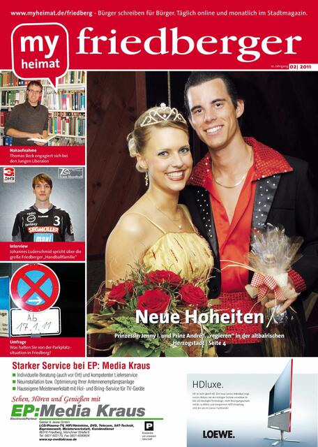 Jetzt neu: Das myheimat-Stadtmagazin friedberger 02/2011