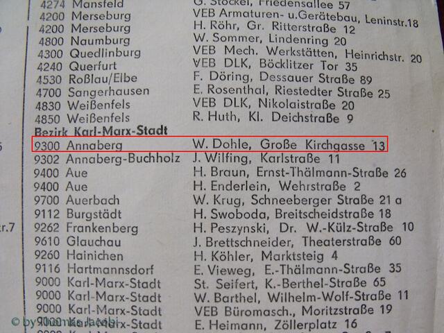 Bei Werner Dohle kauften wir unsere Erika damals.
