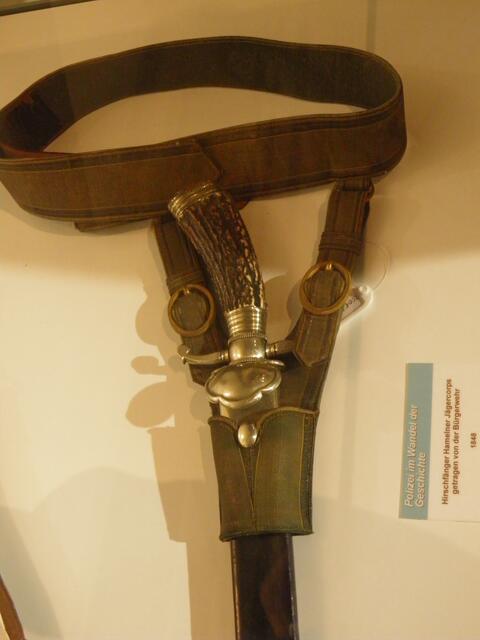 Hirschfänger der Hamelner Bürgerwehr 1848