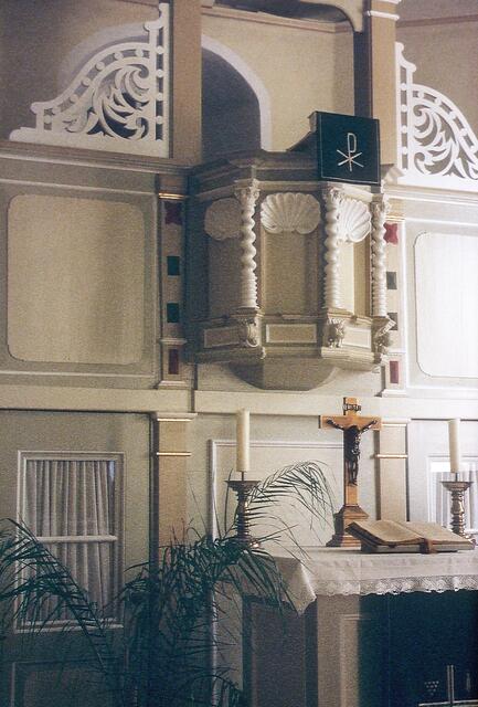 Der Kanzelaltar der Broistedter Kirche. Foto: Helmut Kuzina