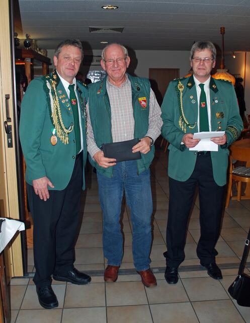 2. Platz Preisschießen Jürgen Fretz