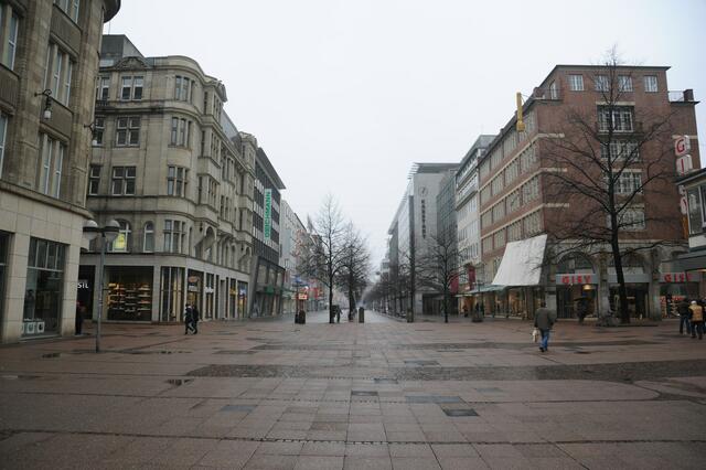 Hannover City Richtung Steintor.