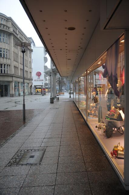 Schaufensterbummler sucht man vergebens.