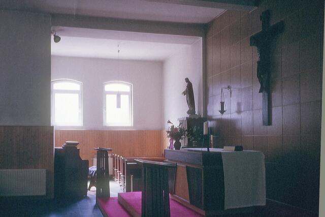 Von 1942 bis 1944 verbot die Gestapo, Gottesdienste in dieser schlichten Kapelle zu feiern. Foto: Helmut Kuzina