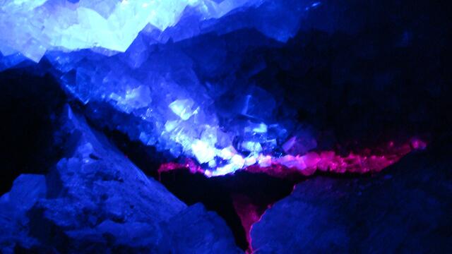 Bild aus der Kristallhöhle in 800m tiefe.
