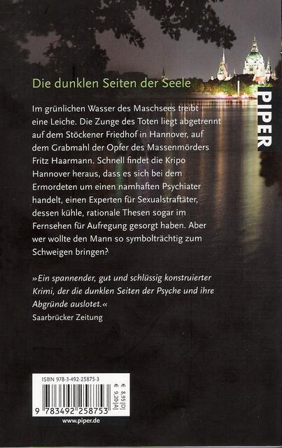 Der Tote vom Maschsee ©Piper Verlag Foto Hannes Jung www.piper.de