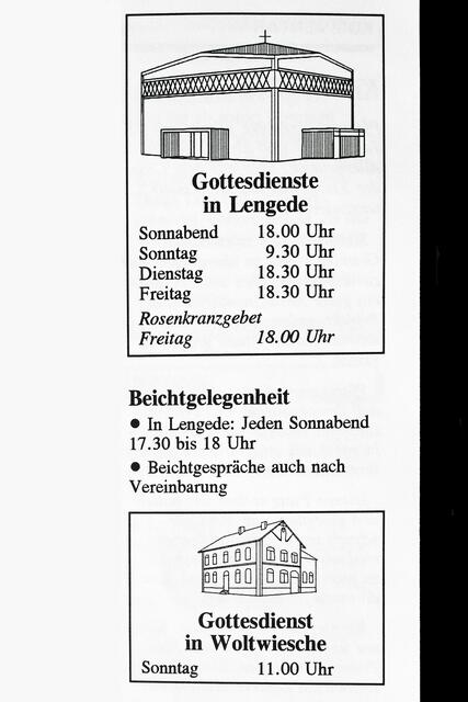 Ausschnitt aus dem "Pfarrbrief", Februar 1994. Foto: Helmut Kuzina
