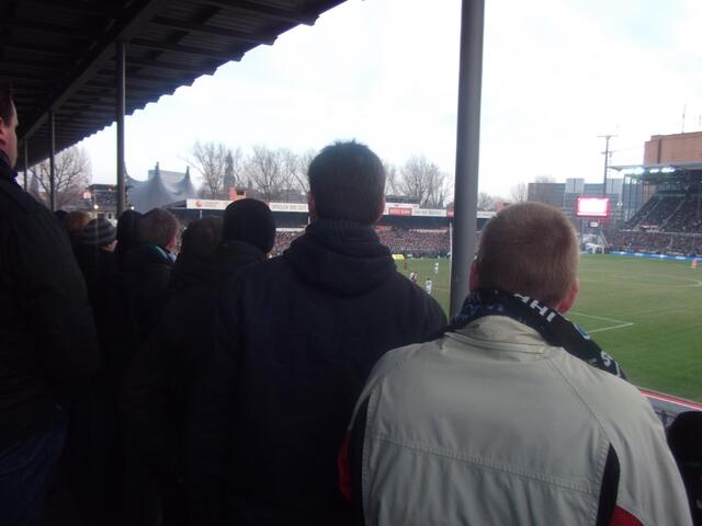 Das Spielfeld konnte man kaum sehen