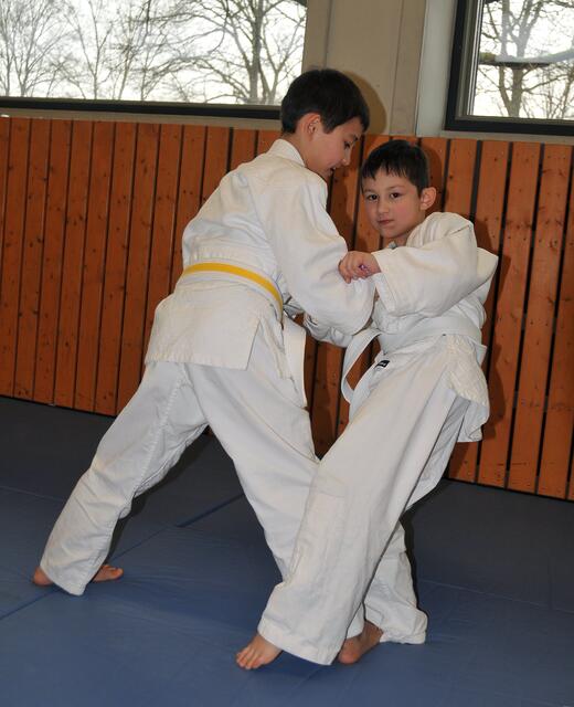 Randori bei der Judo-Vereinsmeisterschaft des Döhrener Judoclubs Sakura.