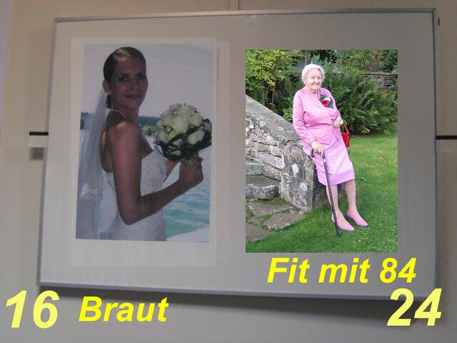 16 Braut + 24 fit mit 84 - Foto-Ausstellung  zum Tag der Frau