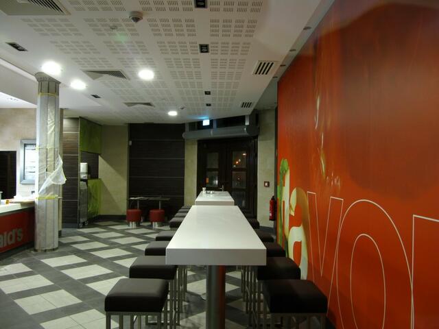 Im Restaurant am Morgen vor der Eröffnung (28.01.2011)